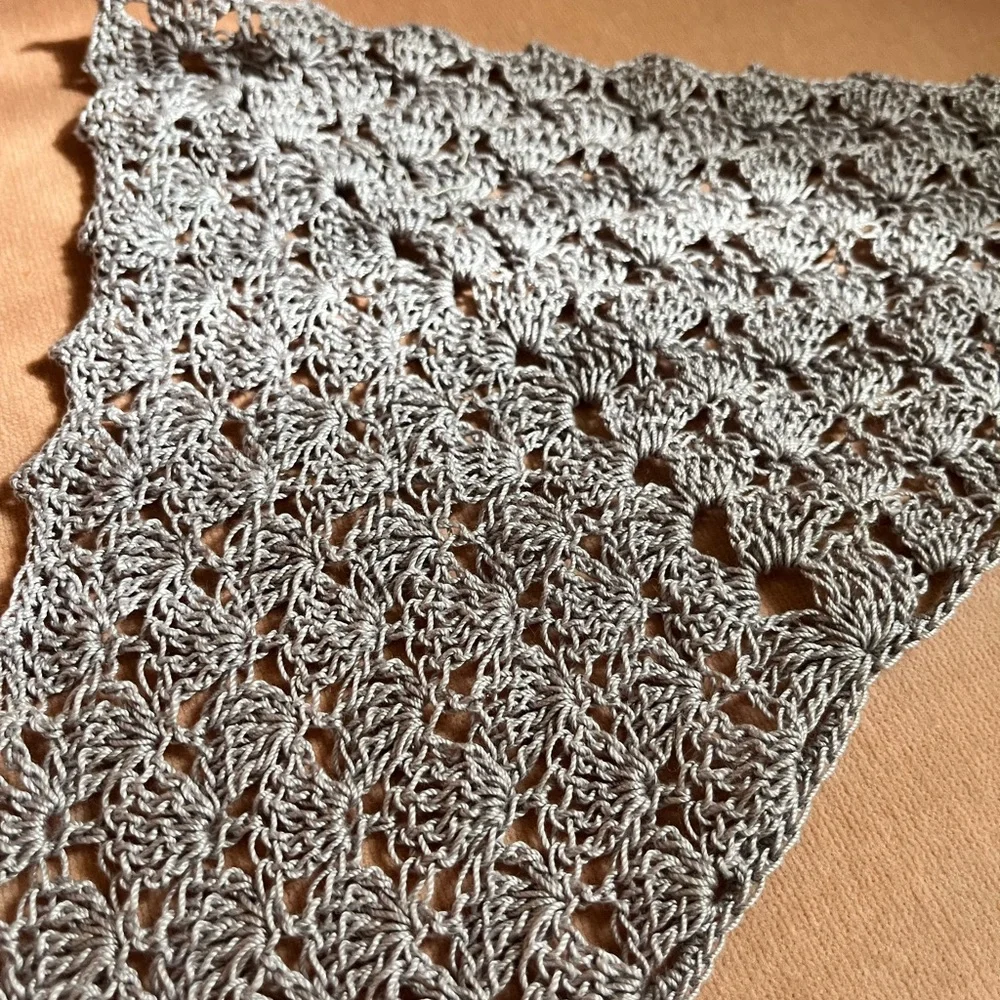 Handmade Crochet Bandana Light Lavender